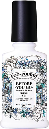 Poo-Pourri Before You Go Toilet Spray, 4 Oz, Jasmine + Fresh Air + Mint, Pack Of 12 Bottles