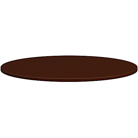 HON Mod HLPLTBL48RND Conference Table Top - 48" - Finish: Traditional Mahogany