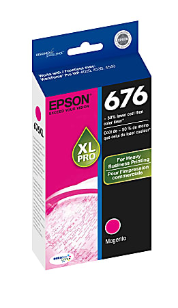 Epson® 676XL DuraBrite® Magenta Ultra-High-Yield Ink Cartridge, T676XLXL320-S