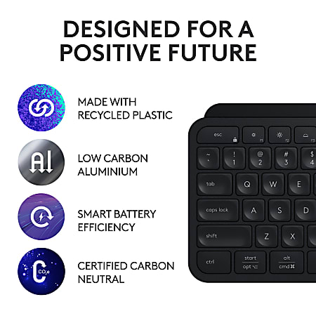  Logitech MX Keys Combo for Business  Gen 2, Full Size Wireless  Keyboard and Wireless Mouse, with Keyboard Palm Rest, Bluetooth, Logi Bolt,  Quiet Clicks, Windows/Mac/Chrome/Linux - Graphite : Electronics