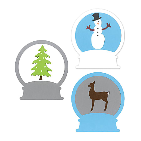 Sizzix® Bigz™ Die, Large, Snowglobe With Deer And Snowman