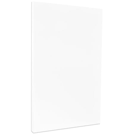 JAM Paper Strathmore 24 Lb Paper, 8-1/2" x 14", Legal, Bright White Wove, Pack Of 100 Sheets