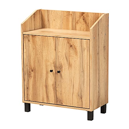 Baxton studio shoe discount cabinet with 2 doors