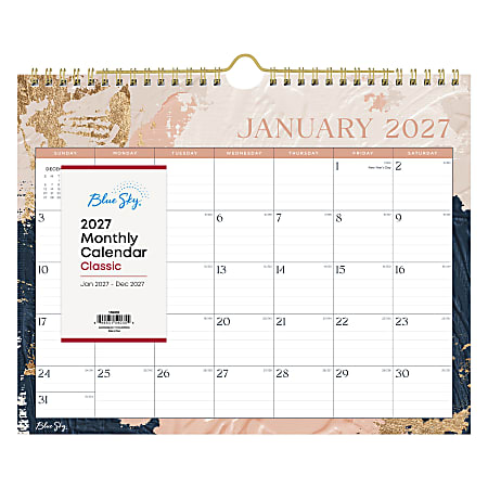 2027 Jelesa Monthly Wall Calendar 15x12
