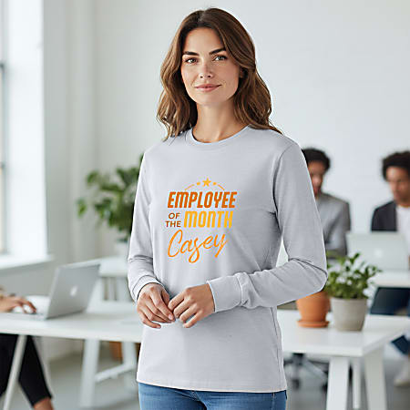 POD Gildan Cotton Longsleeve T-Shirt Fullcolor DTF