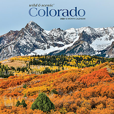Brown Trout Monthly Regional Wall Calendar, 24" x 12", Wild & Scenic Colorado, January to December 2022, 9781975438616