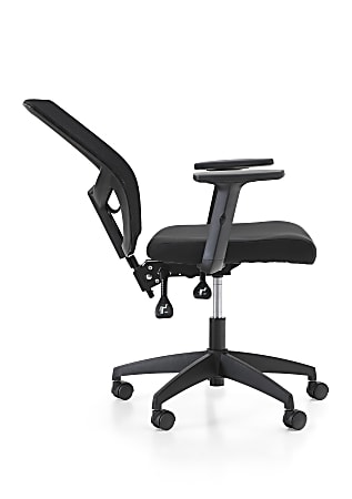 Ergonomic Mid-Back Mesh Office Chair – Computer Task Chair, Swivel Rolling, Black, Unbranded