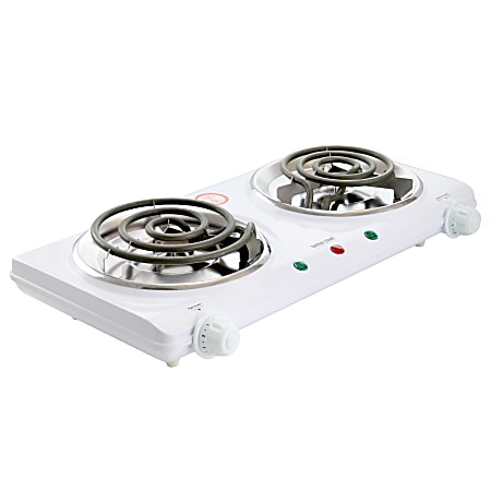 Brentwood Electric 1440W Double Hotplate Chromed