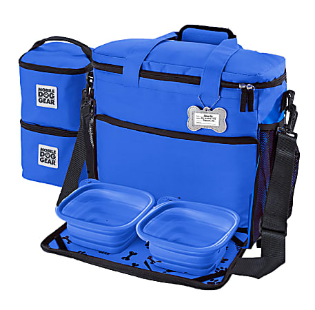 Mobile Dog Gear Week Away Bag For Small Dogs 11 H x 6 W x 12 D Royal Blue
