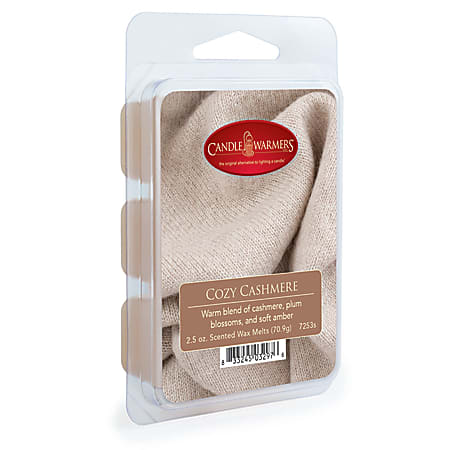 Candle Warmers Etc Wax Melts, Cozy Cashmere, 2.5 Oz, Case Of 4 Packs