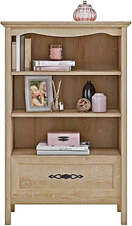 Sauder® Adaline Cafe 52&quot;H 3-Shelf Bookcase, Orchard Oak™