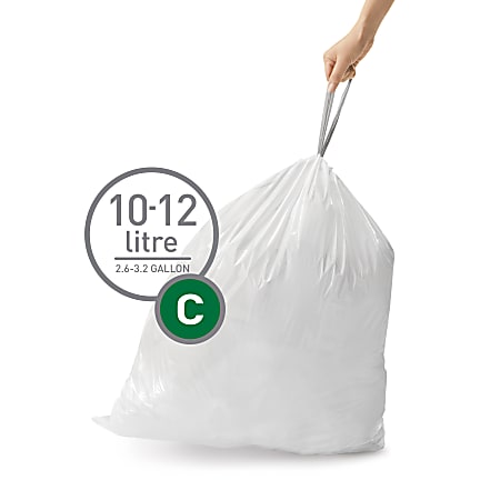 2.6 Gallon Clear Bathroom Trash Bags (240 Bags) 2 Gallon Small