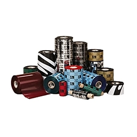Zebra 05100GS06407 Thermal Transfer Ribbon, Black, Carton Of 12