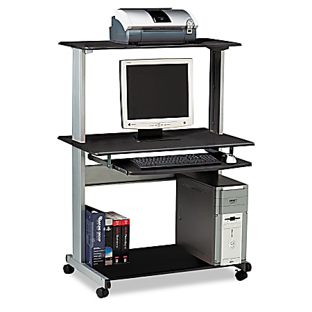 Mayline® Eastwinds Series Multimedia Mobile Workstation, Anthracite