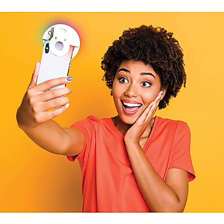 Bower RGB Clip On Selfie LED Ring Light For Smartphones 34 H 2W