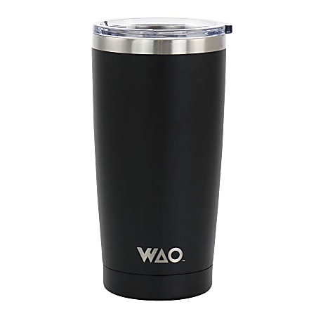 WAO 18oz Thermal Tumbler with Acrylic Lid in Matte Black