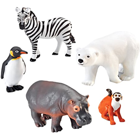 Learning Resources Jumbo Figures Zoo Animals Pack Of 5 - ODP