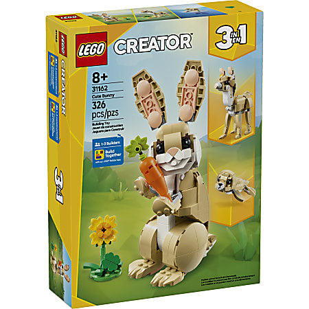 LEGO Cute Bunny Building Blocks, Multicolor, Set Of 326 Pieces
