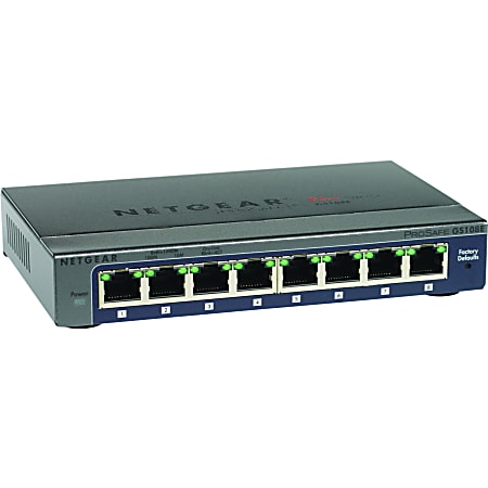 Netgear Prosafe Plus GS108E Ethernet Switch - 8