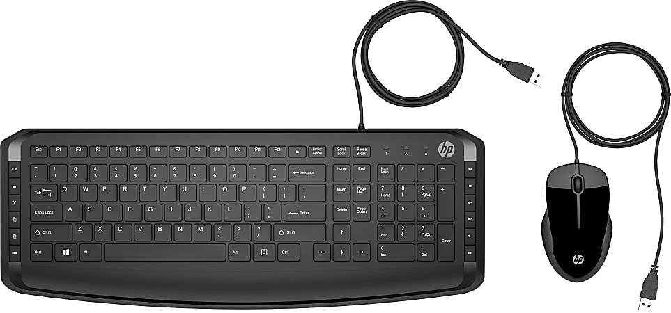 HP Pavilion 200 Keyboard And Mouse Combo, Black, 6313746