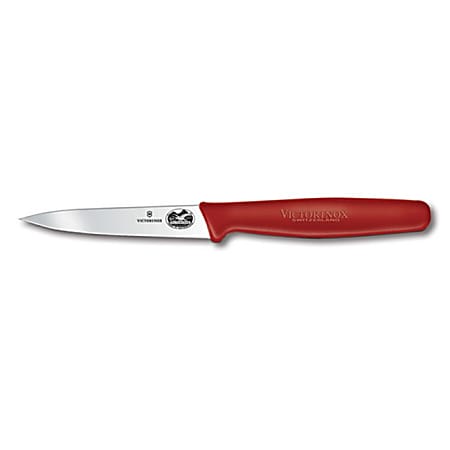 Victorinox® Straight Edge Paring Knife, 3-1/4", Red