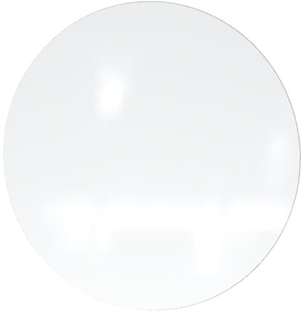 Ghent Coda Non-Magnetic Dry-Erase Glassboard, 24” x 24”, White
