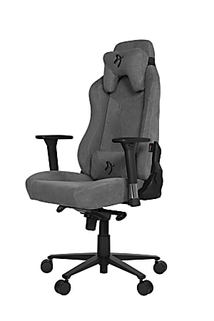 Arozzi Vernazza Premium Ergonomic Fabric High-Back Gaming Chair, Ash Gray/Black