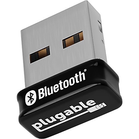 Plugable USB Bluetooth Adapter for PC, Bluetooth 5.0 Dongle, Compatible with Windows - Add 7 Devices: Headphones, Speakers, Keyboard, Mouse, Printer and More