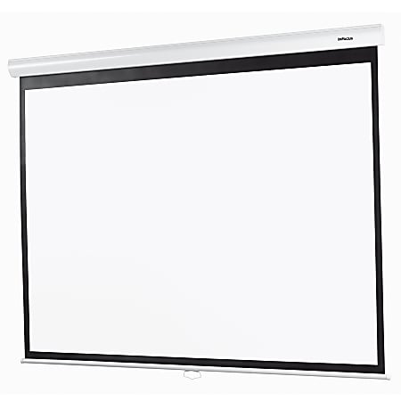 InFocus® Manual Pull-Down Projection Screen, 100"