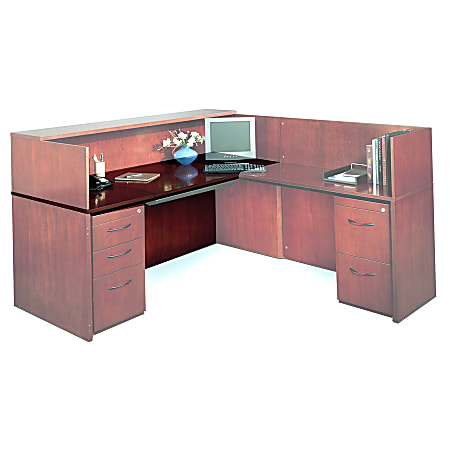Mayline® Group Reception Desk Top, Mahogany