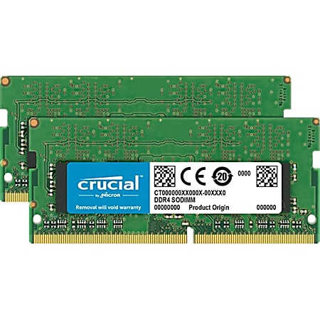Crucial DDR4 Kit, 32GB: 2 x 16 GB, CT2K16G4SFD8266
