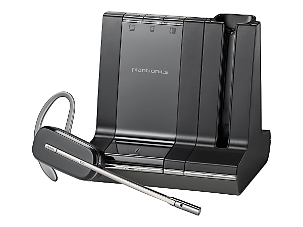 Plantronics&reg; Savi&trade; 740 Wireless Headset System, Black/Silver