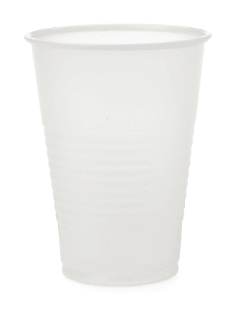Medline Disposable Plastic Drinking Cups, 7 Oz, Translucent, 100 Cups Per Bag, Case Of 25 Bags