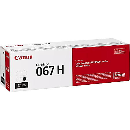 Canon 067 Black Toner Cartridge High Yield 5106C001 - Office