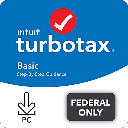 TurboTax Desktop Basic Fed + Efile 2021 (Windows)