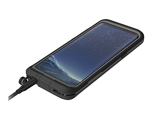 LifeProof Fre Samsung GALAXY S8 Protective waterproof case for cell phone  asphalt black for Samsung Galaxy S8 - Office Depot