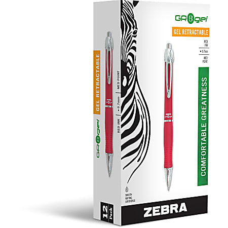 Zebra Pen Wide GR8 Gel Retractable Pens