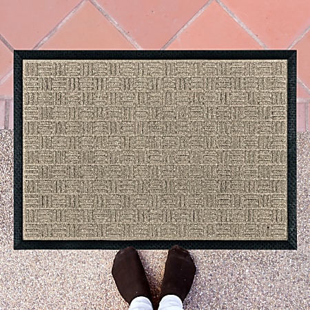 Floortex® Doortex® Ribmat Entrance Mat, 36" x 60", Brown, NREMFLLV0107