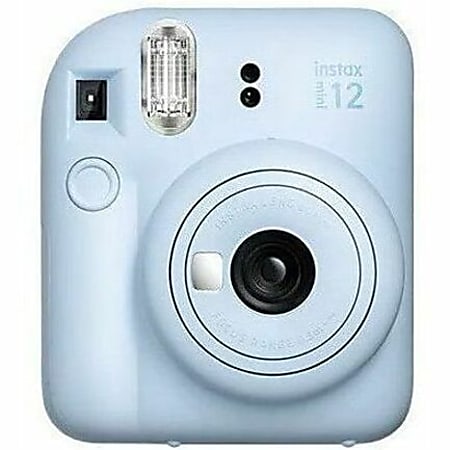 Fujifilm Instax Mini 12 Instant Film Camera With Lens Pastel Blue