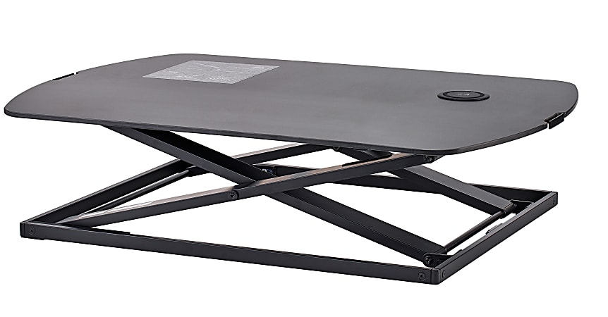 Bostitch® Manual Standing Desk Riser, 15-3/4"H x 31"W x 22"D, Black