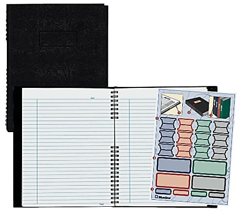 Rediform® NotePro® Executive Notebook, 9 1/4" x 7 1/4", College Ruled, 150 Pages, Black