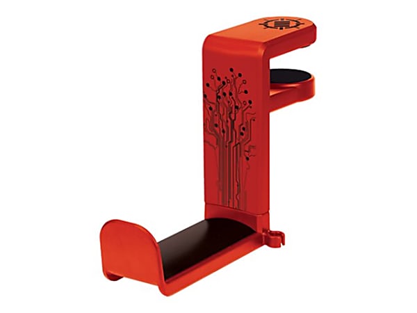 ENHANCE - Mount for headphones - clip-on - red