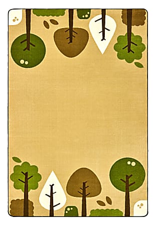 Carpets for Kids® KIDSoft™ Tranquil Trees Decorative Rug, 8’ x 12', Tan