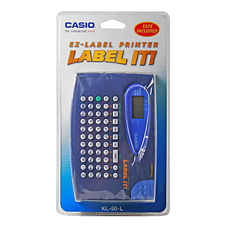Casio Label IT! KL-60L - Labelmaker - B/W - thermal transfer - Roll (0.47 in) - 160 dpi - cutter - 2 line printing