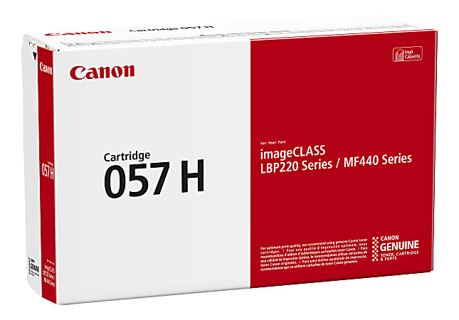 Canon® 57 Black High Yield Toner Cartridge, 3010C001