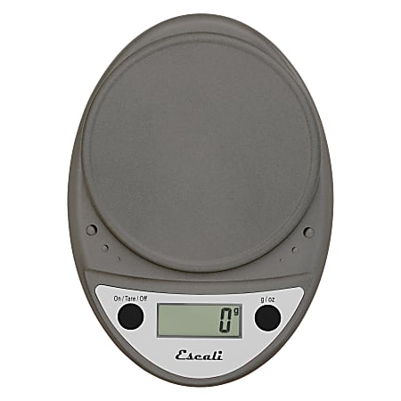 Escali Primo Digital Kitchen Scale, 1-11/16" x 8-1/2", Metallic