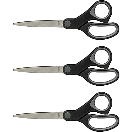 Westcott Straight Carbo Titanium Scissors 8 L Pointed Tip Gray - Office  Depot