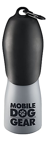 Mobile Dog Gear 25 Oz Stainless Steel Water Bottle, Gray