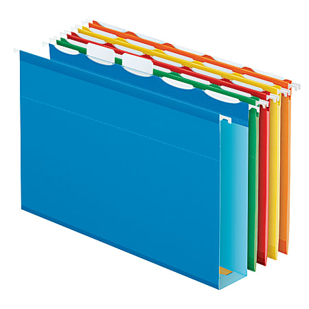 Pendaflex® Assorted Box-Bottom Hanging File Folders, Letter Size,