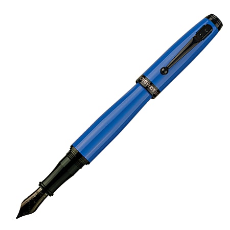 Monteverde® Invincia™ Color Fusion Fountain Pen, Medium Point, 0.8 mm, Blue Barrel, Black Ink